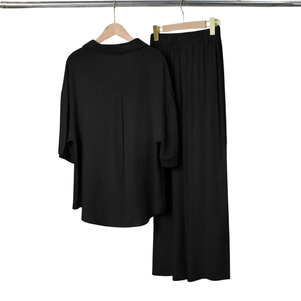 PETRA™ – Tailored Wide-Leg Shirt Set