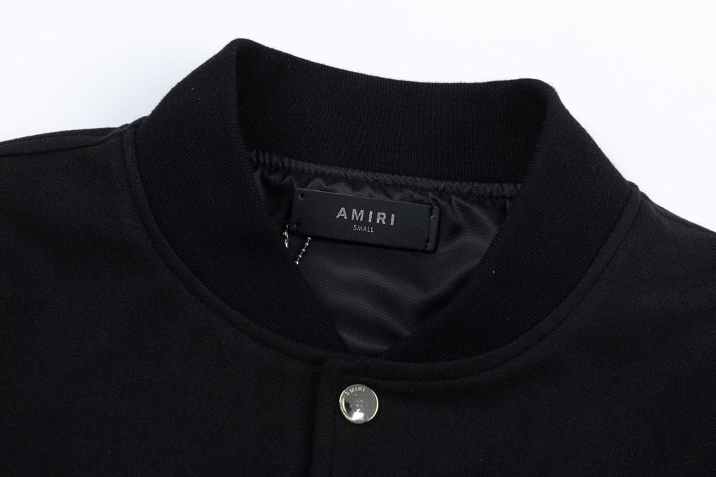 AMRl Staggered Logo Varsity Jacket