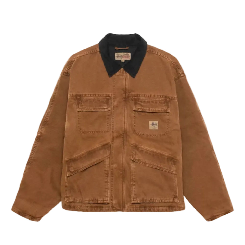 Stussy Washed Canvas Shop Jacket  Bronze