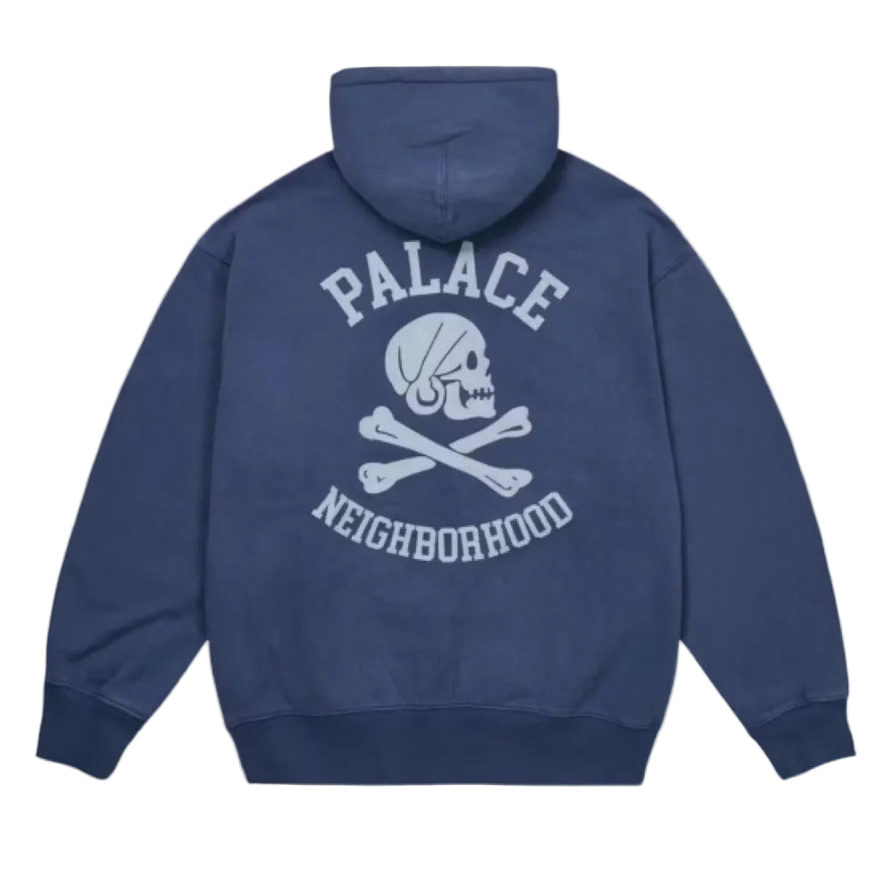 Palace x Neighborhood Skull Zip Hood Navy
