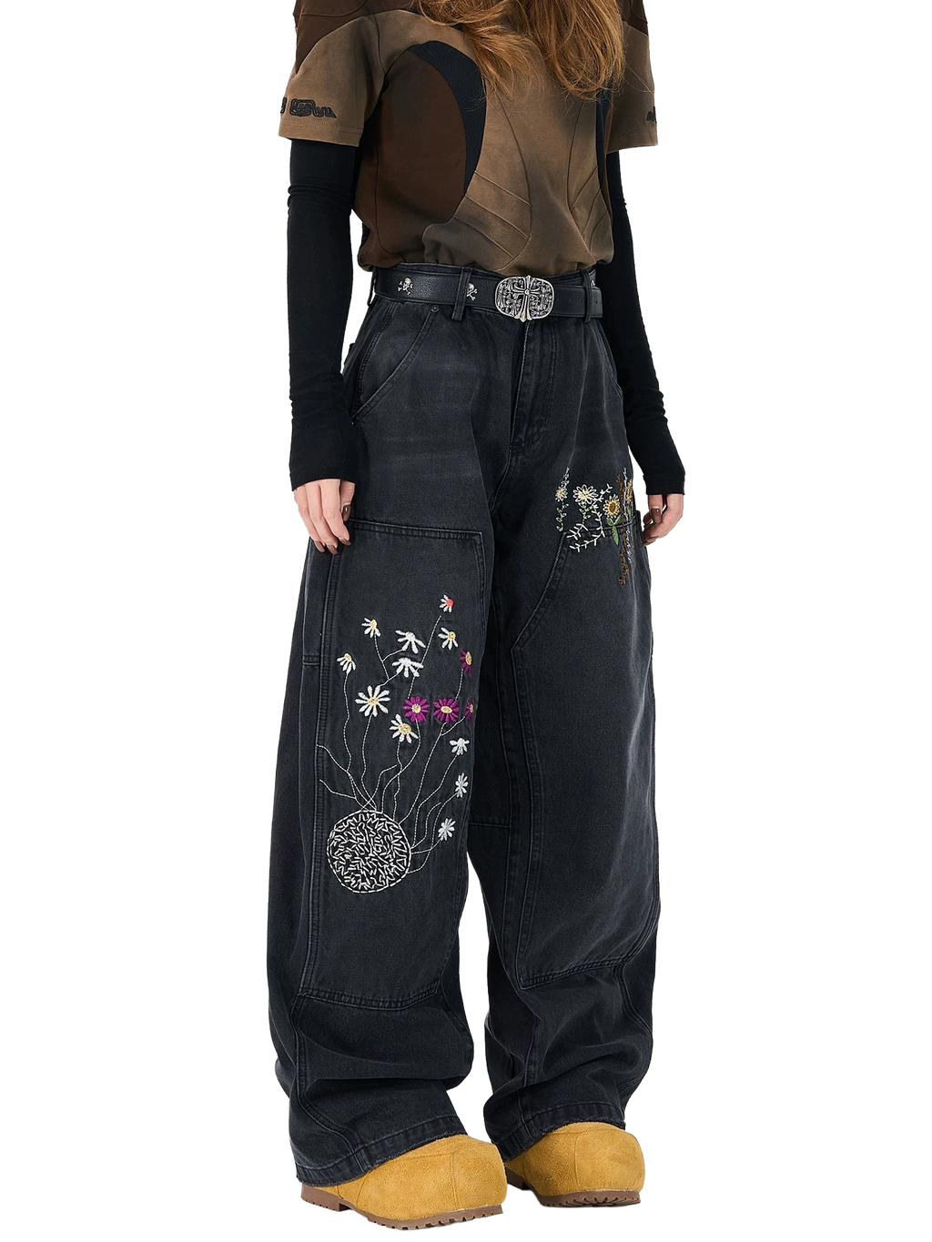 1088 FLORAL DENIM
