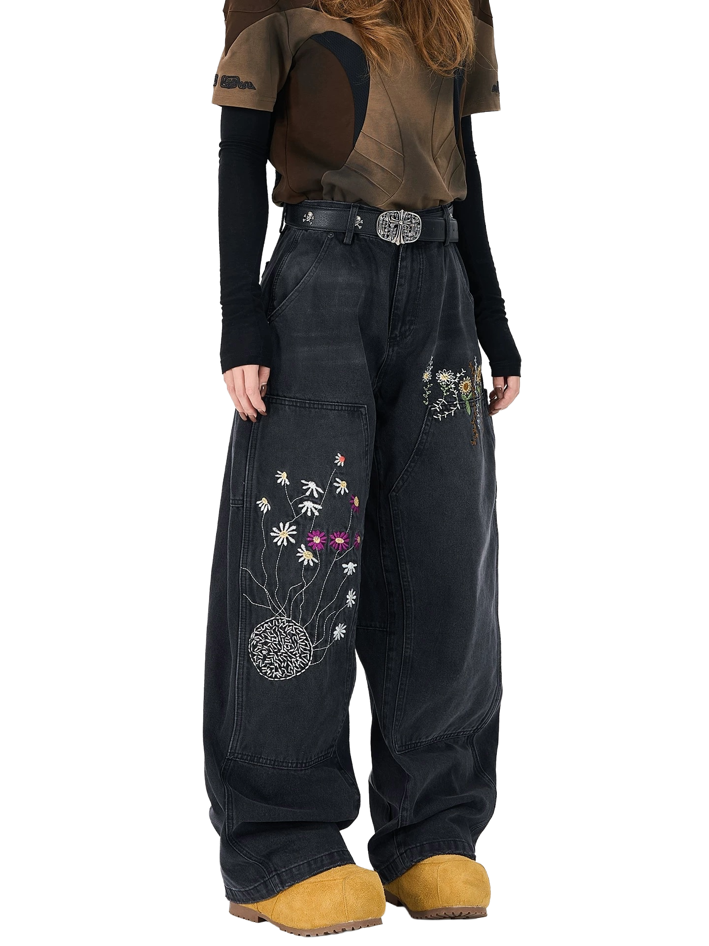 1088 FLORAL DENIM