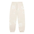 Denim Tears Rhinestone Cotton Wreath Sweatpants Oatmeal