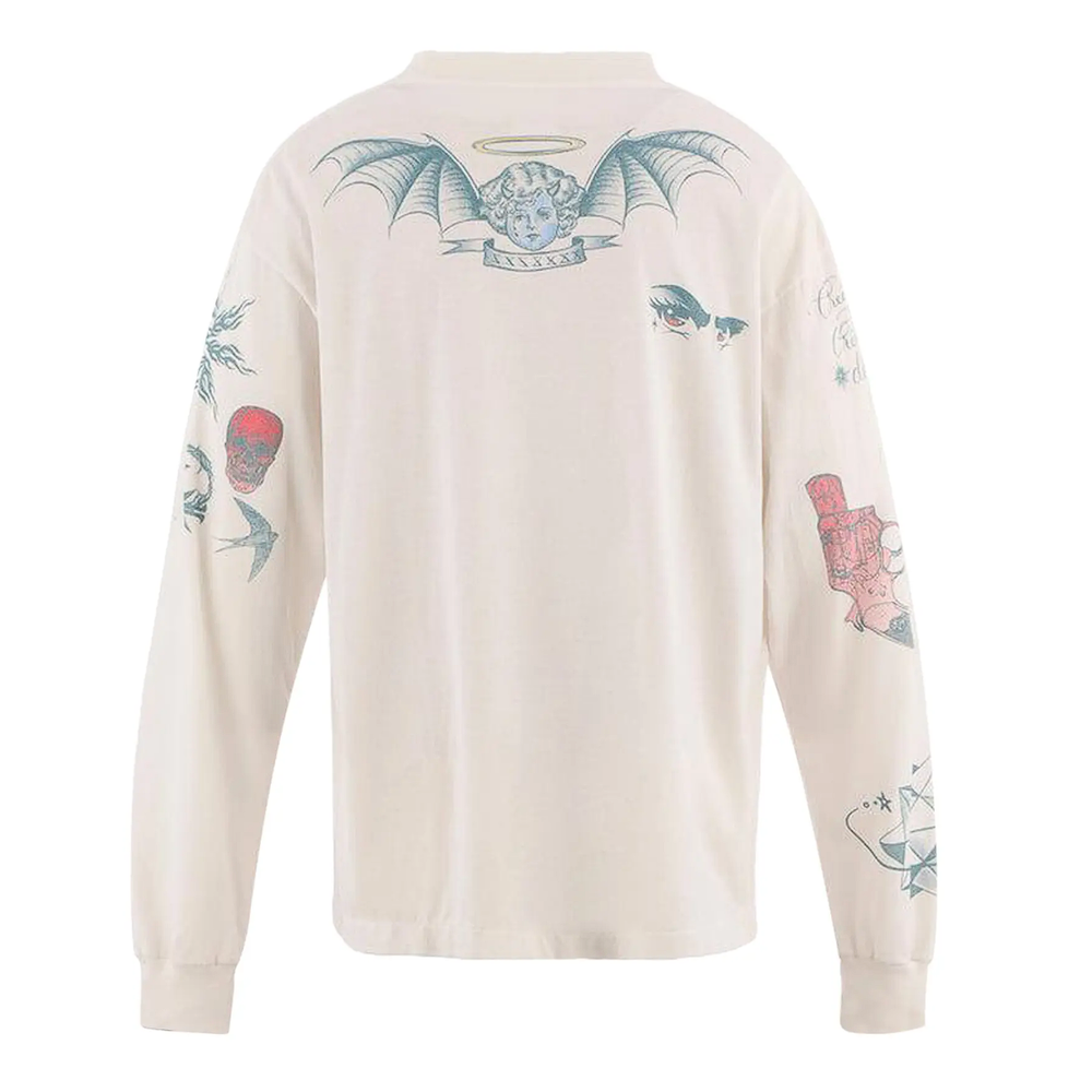 SAINT Mxxxxxx x Dr. Woo Tattoo Long-Sleeve Tee White