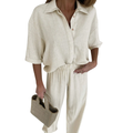 PETRA™ – Tailored Wide-Leg Shirt Set