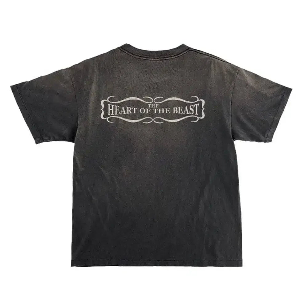 Saint Michael Fresh and Blood Devil T-shirt Vintage Black