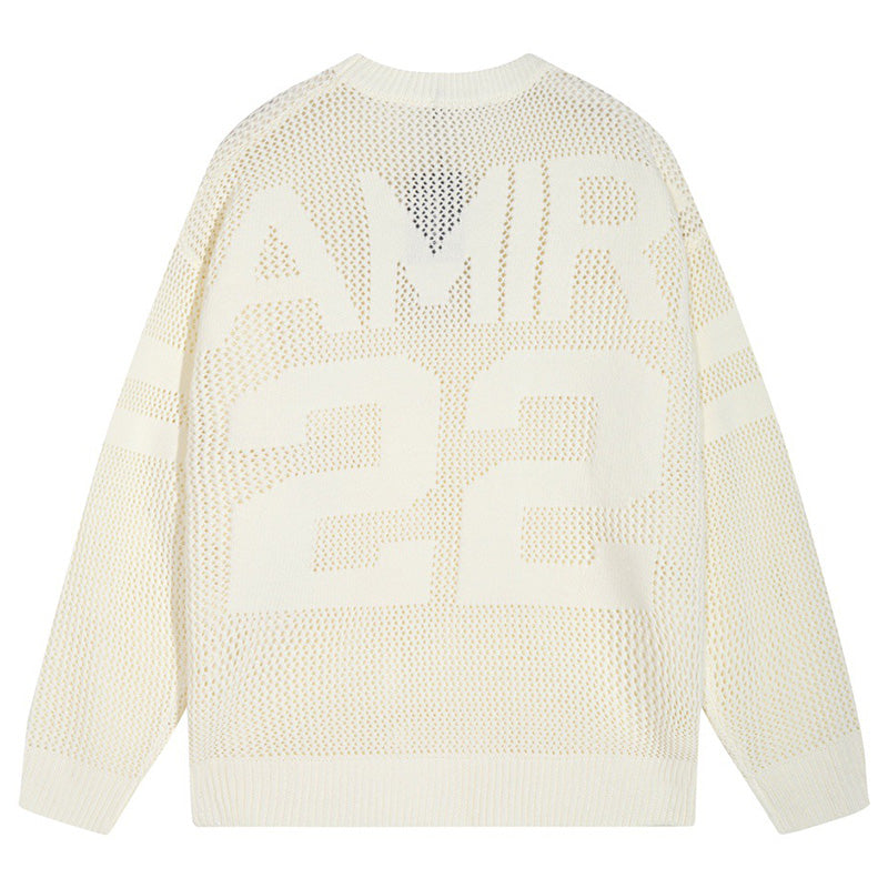 AMRI 22 Crew Open Stitch Sweaters