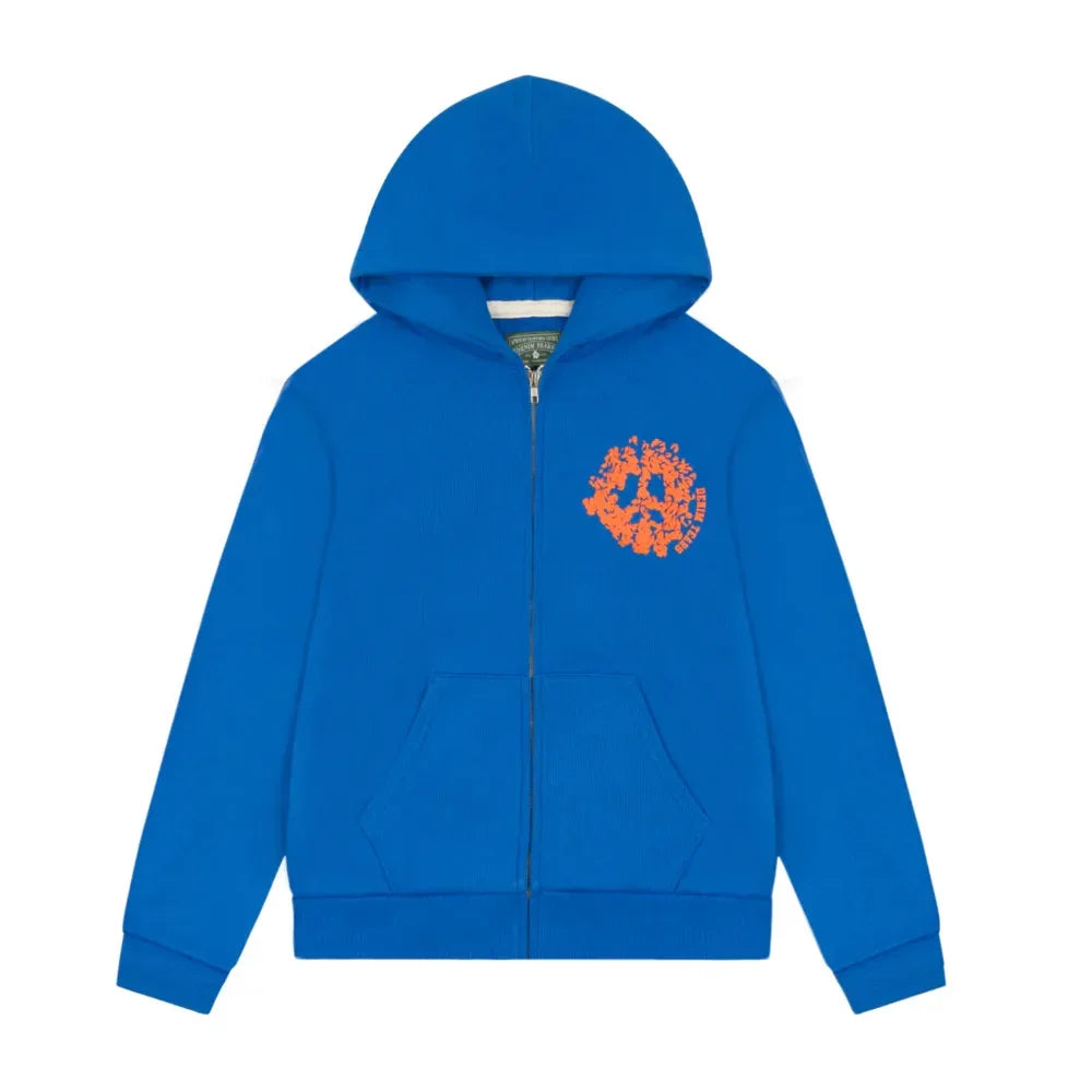 Denim Tears Denim University Zip Hoodie Royal Blue