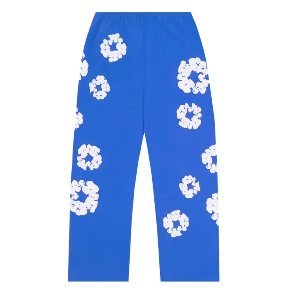 Denim Tears Cotton Wreath Baggy Sweatpants Blue