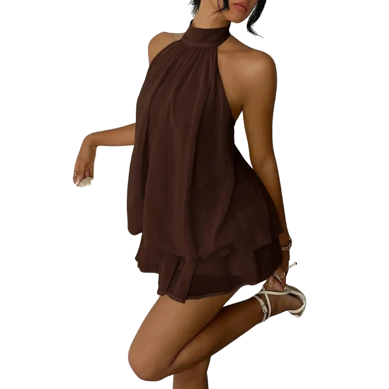 CATHY™ – Stylish Tie Back Summer Mini Dress