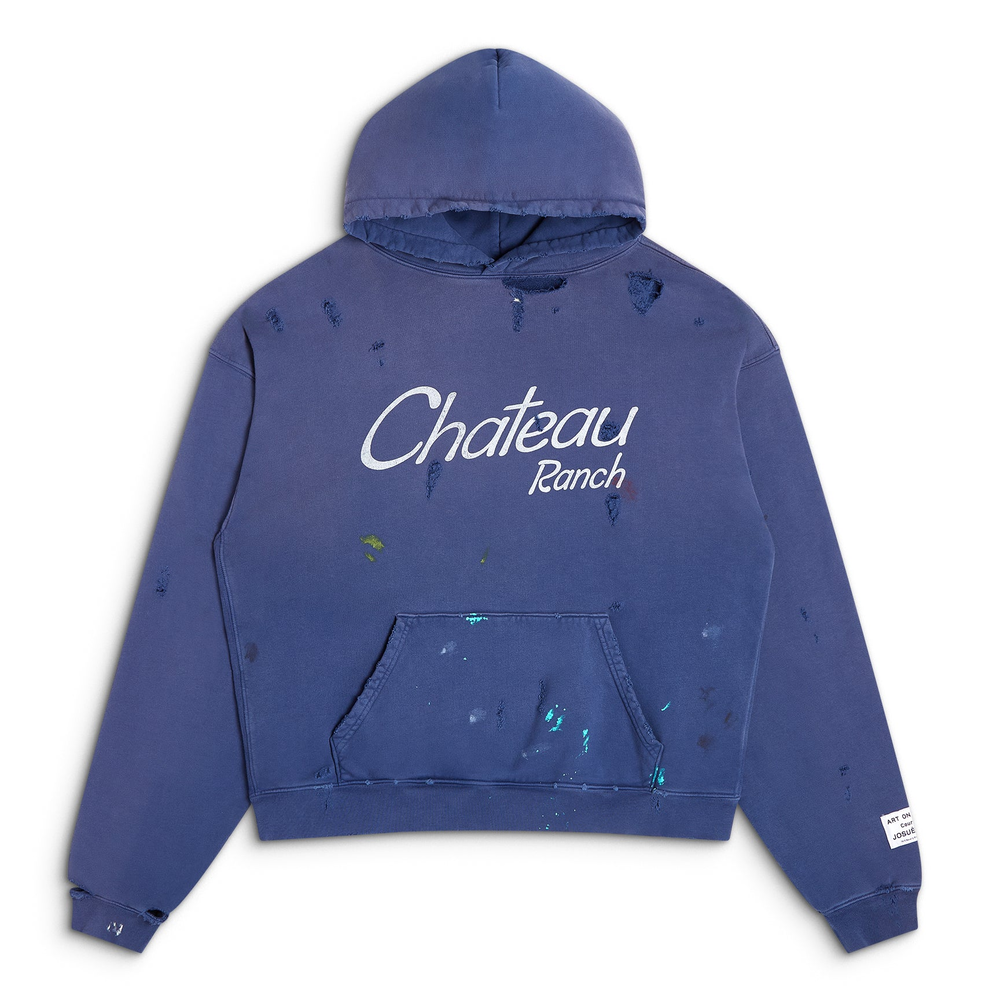 Gallery Dept. Distressed Chateau Ranch Hoodie Navy
