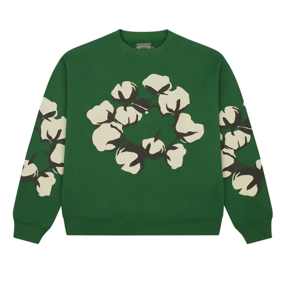 Denim Tears xCPFM Cactus Tears Crewneck Green